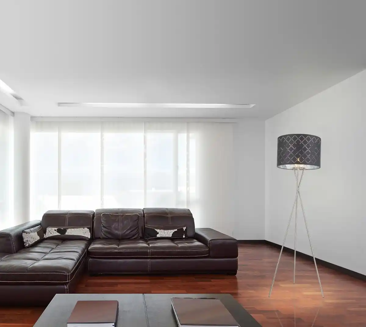 Bild 2 von Lighting - KIDAL - Stehleuchte Metall Nickel matt, 1x E27