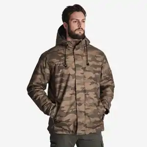 Regenjacke 100 warm Camouflage Halftone