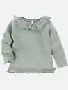 Bild 3 von Baby Mädchen Langarmshirt mit Rüschenkragen Salbei