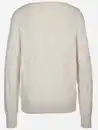 Bild 2 von Damen Strickpullover mit Zopfmuster Beige