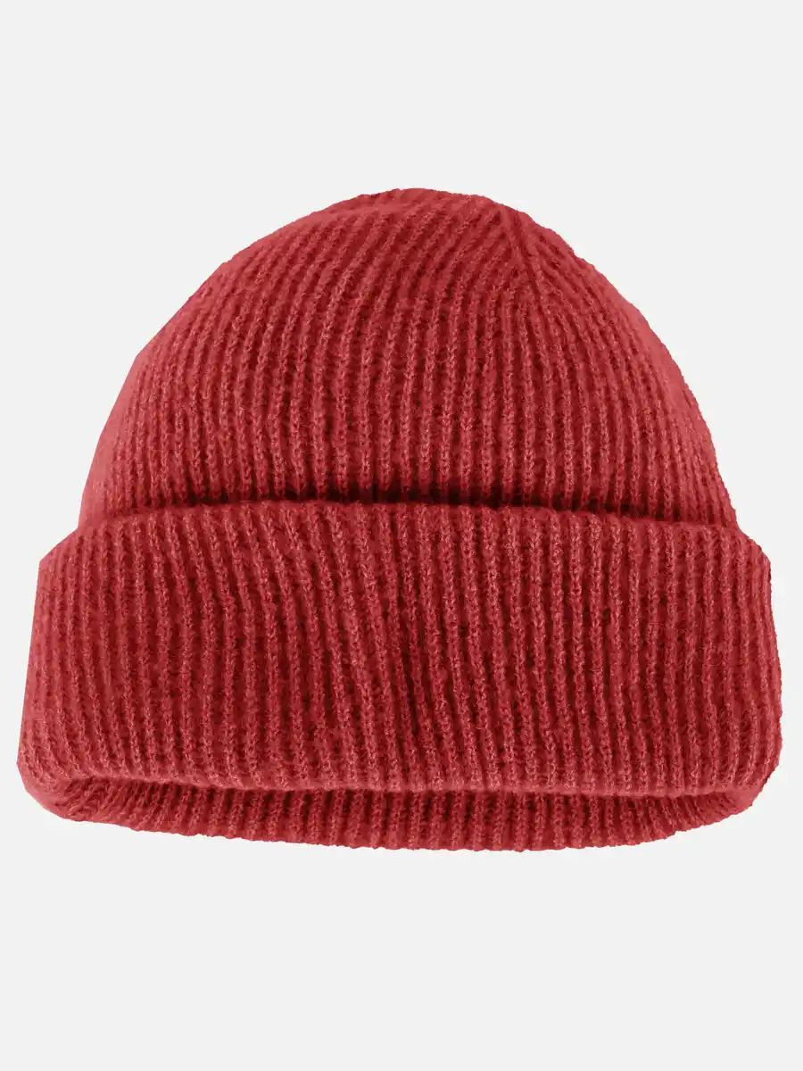 Bild 2 von Damen Beanie mit Umschlag Rot