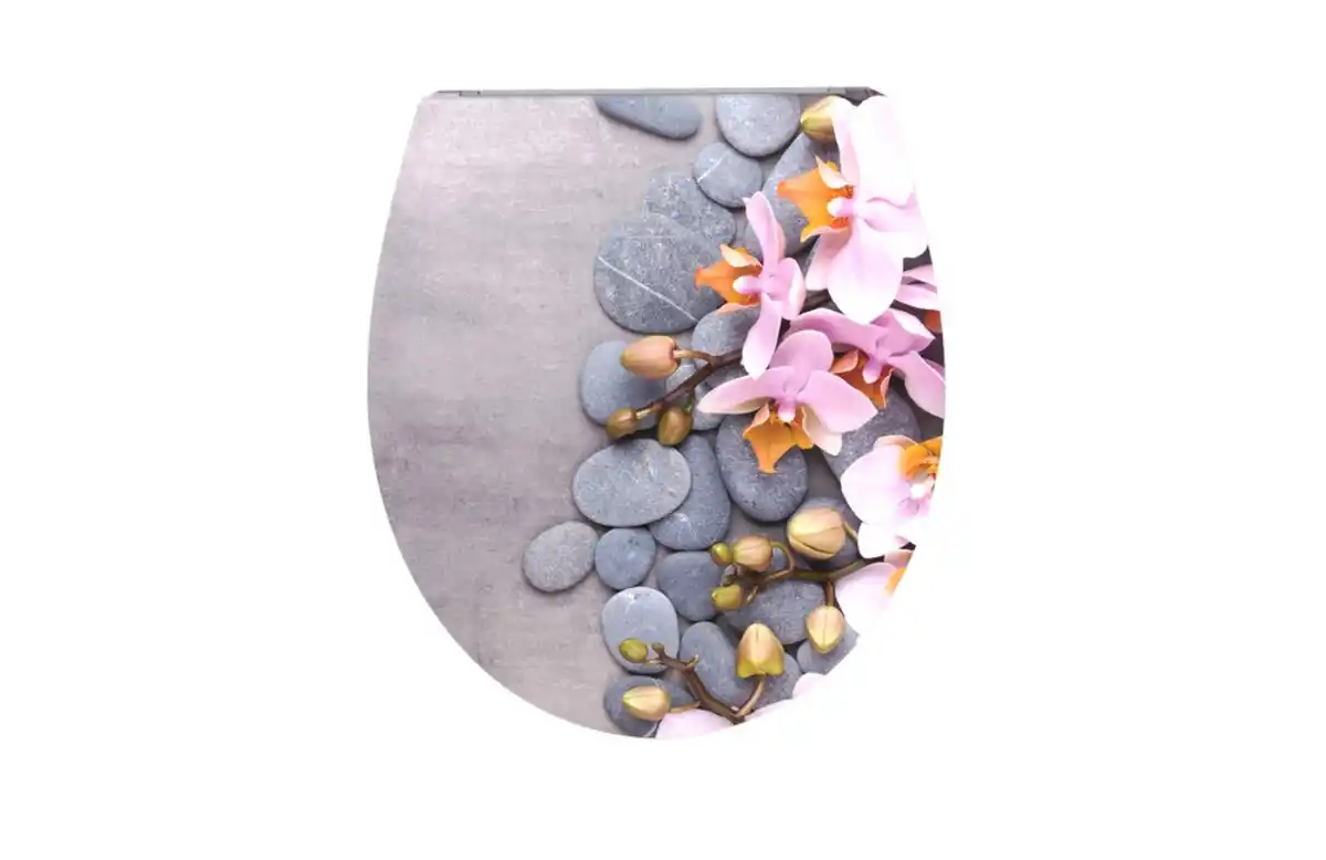 Bild 2 von Duschwell Duroplast WC-Sitz Carving Printing - Stein Orchidee