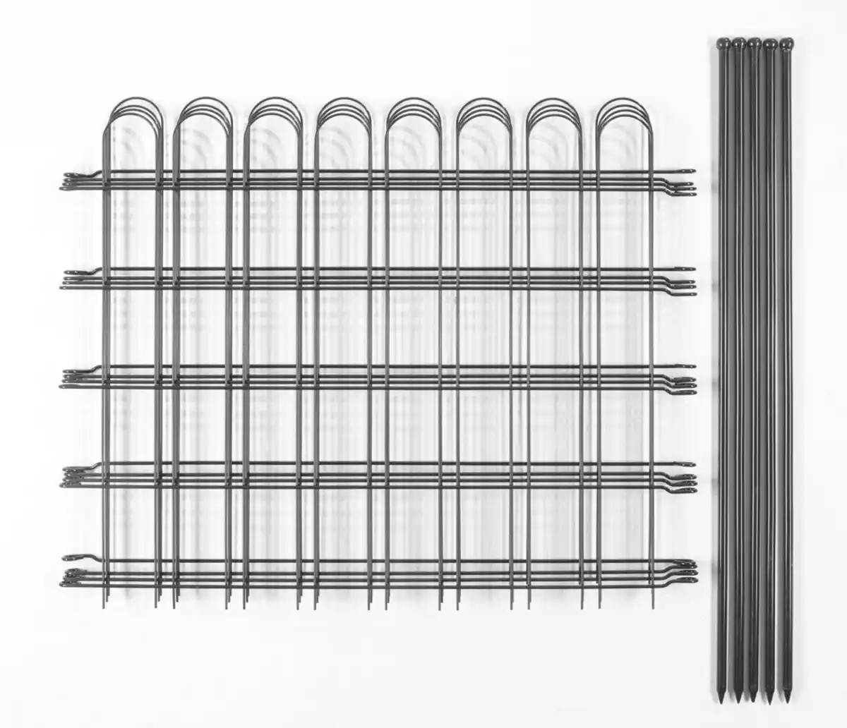 Bild 2 von Zaun-4er Set, ca. 1000 x 800 mm - Grau, 21FS01