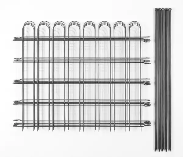 Bild 2 von Zaun-4er Set, ca. 1000 x 800 mm - Grau, 21FS01