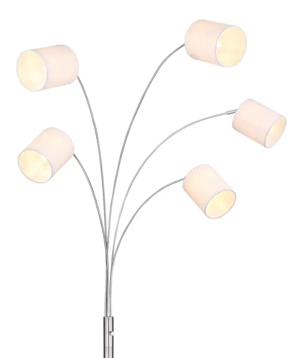 Bild 4 von Lighting - AVA - Stehleuchte Metall Nickel matt, 5x E14