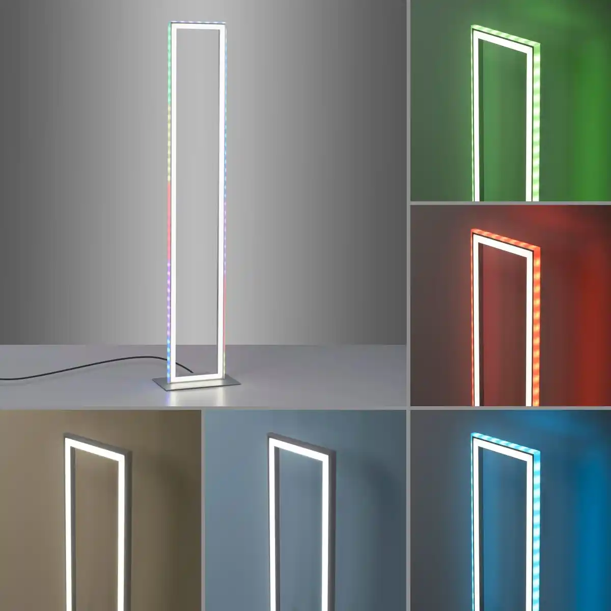Bild 4 von LeuchtenDirekt LED Stehleuchte FELIX60, Fronlight: CCT, Sidlight: RGB, dimmbar, IR-Fernbedienung, IP