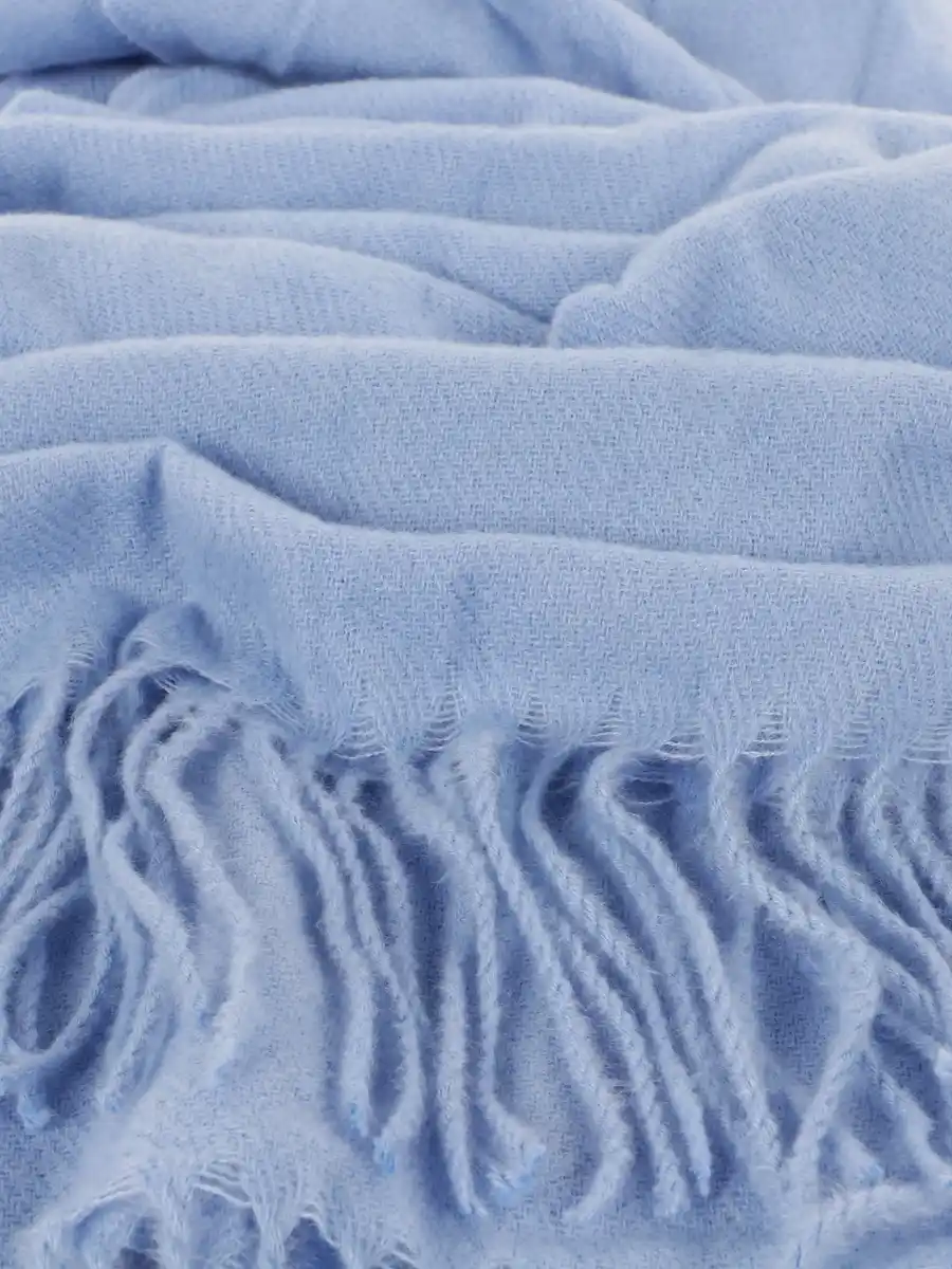 Bild 2 von Damen Schal mit Fransen Blau