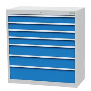 Bedrunka + Hirth Schubladenschrank »«, BxHxT: 98 x 101,9 x 50 cm, grau/blau - grau | blau