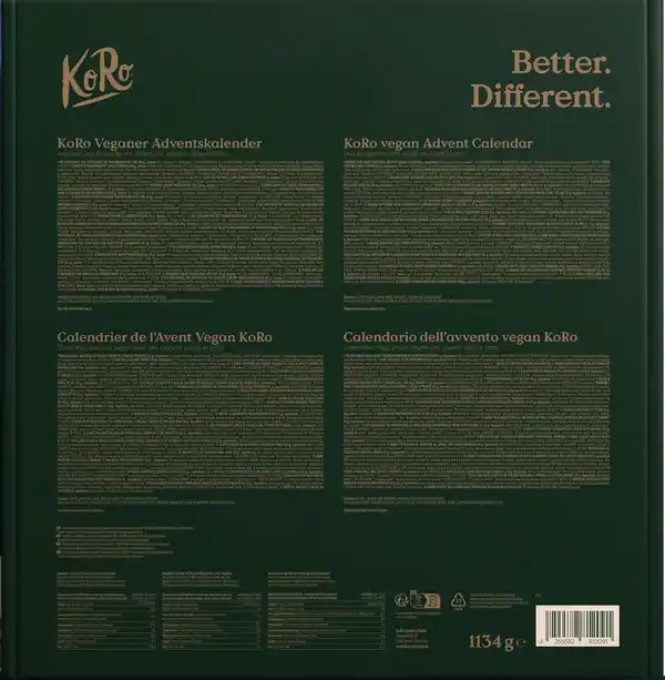 Bild 2 von KoRo Veganer Adventskalender 2024, 1.134 g
