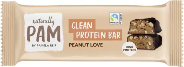 Bild 1 von Naturally PAM Bio Clean Protein Bar Peanut Love, 45 g