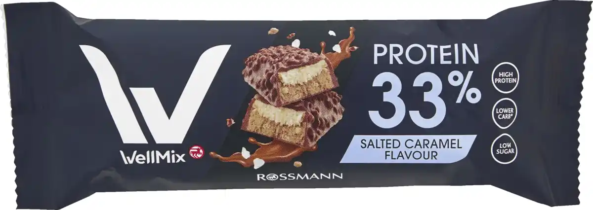 Bild 1 von WellMix Proteinriegel Salted Caramel Flavour, 45 g