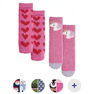 LILY & DAN Kinder Anti-Rutsch-Socken, 1er/2er