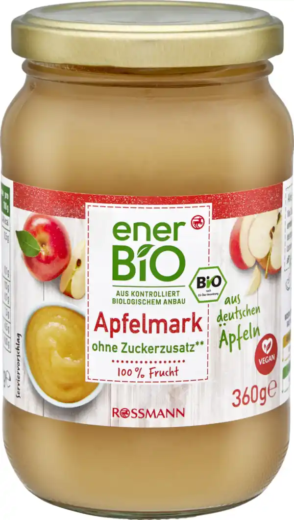 Bild 1 von enerBiO Apfelmark, 360 g