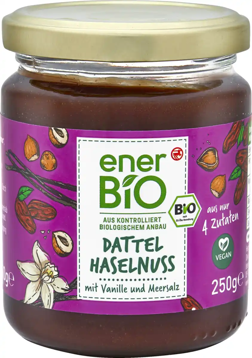 Bild 1 von enerBiO Dattel Haselnuss Creme, 250 g