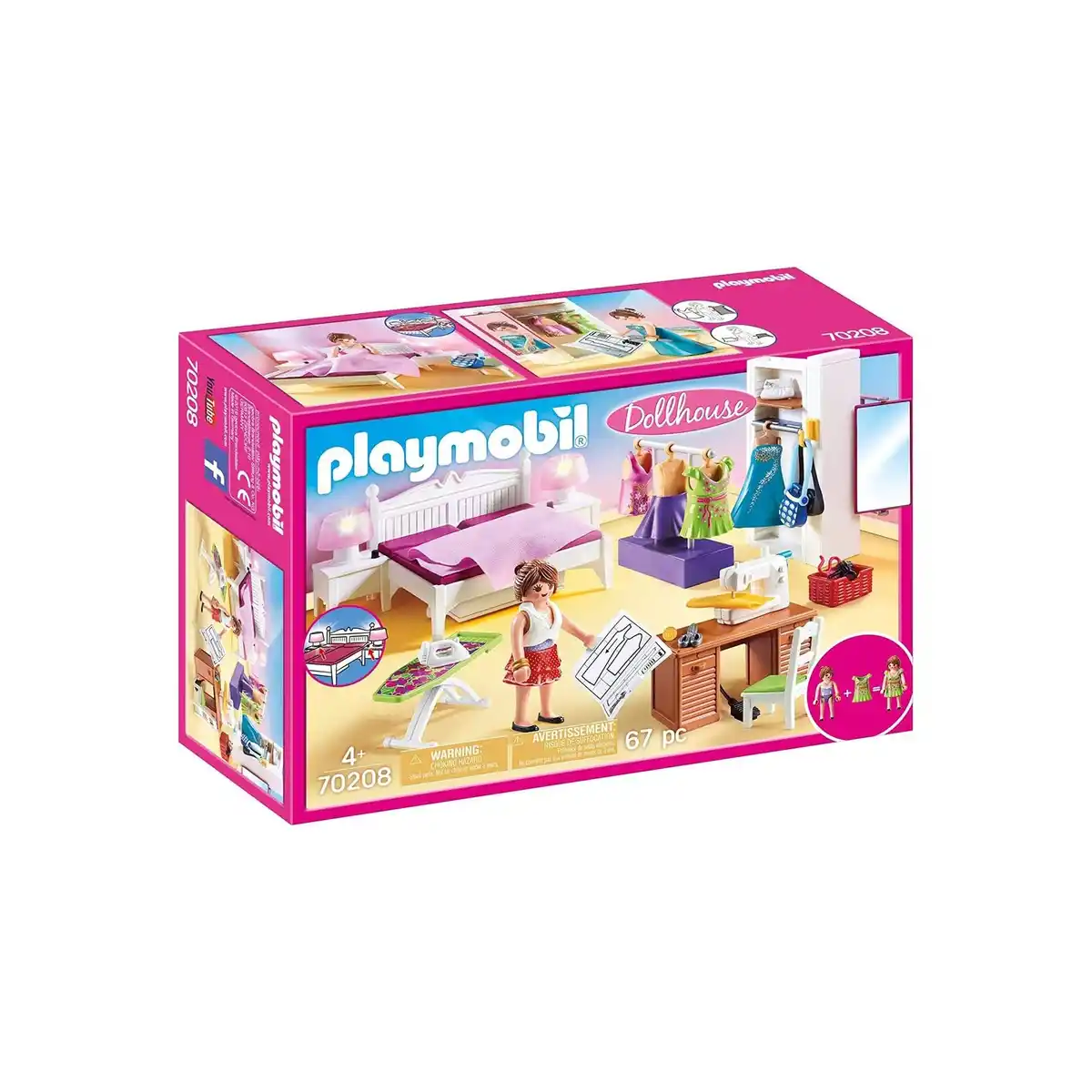 Bild 1 von PLAYMOBIL® 70208 - Dollhouse - Schlafzimmer mit Nähecke