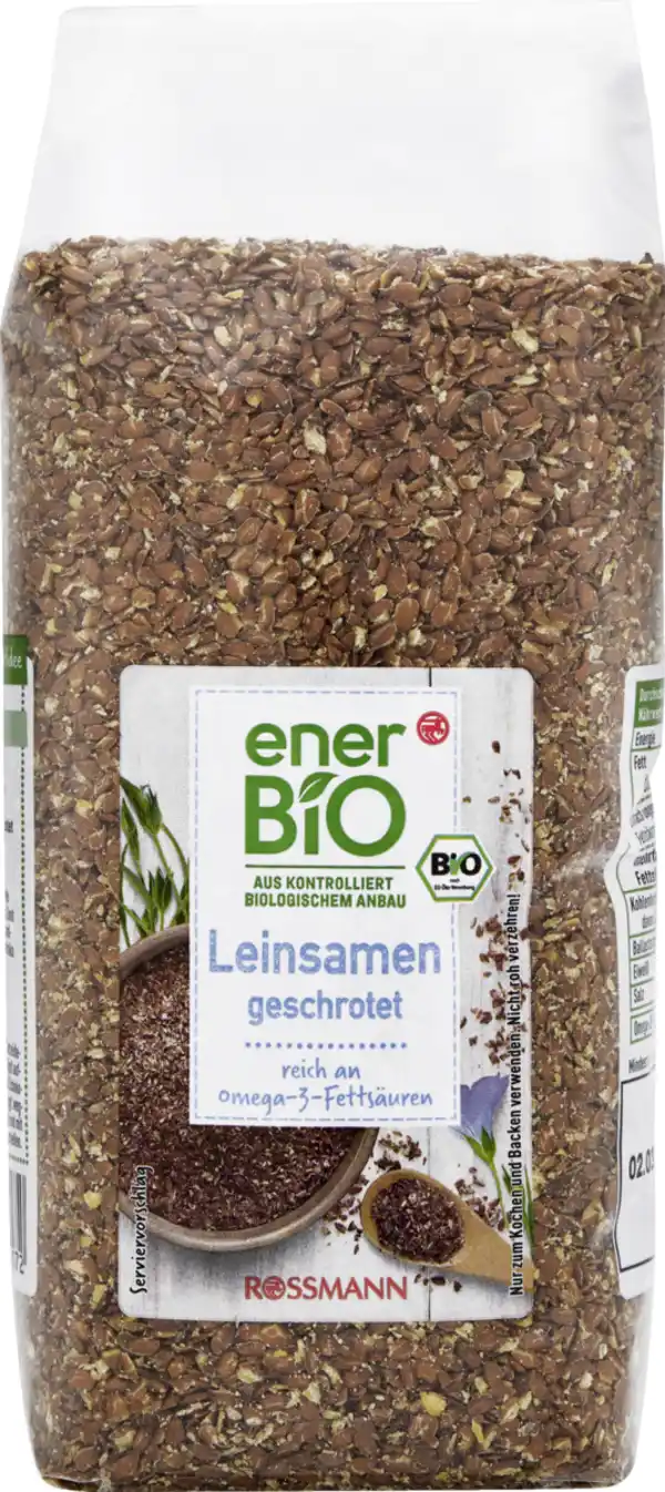 Bild 1 von enerBiO Leinsamen, geschrotet, 400 g