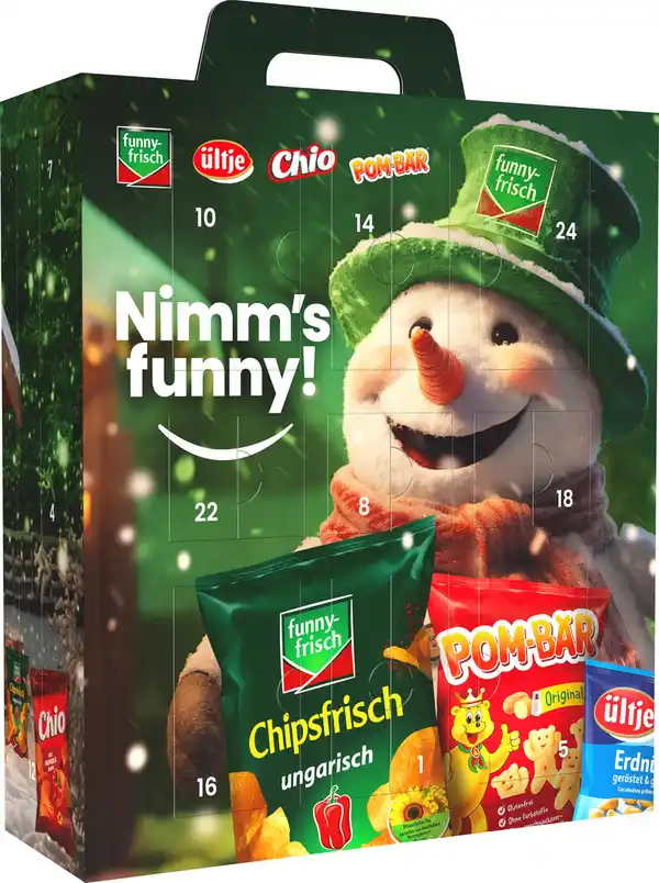 Bild 1 von funny-frisch Adventskalender 2024, 810 g