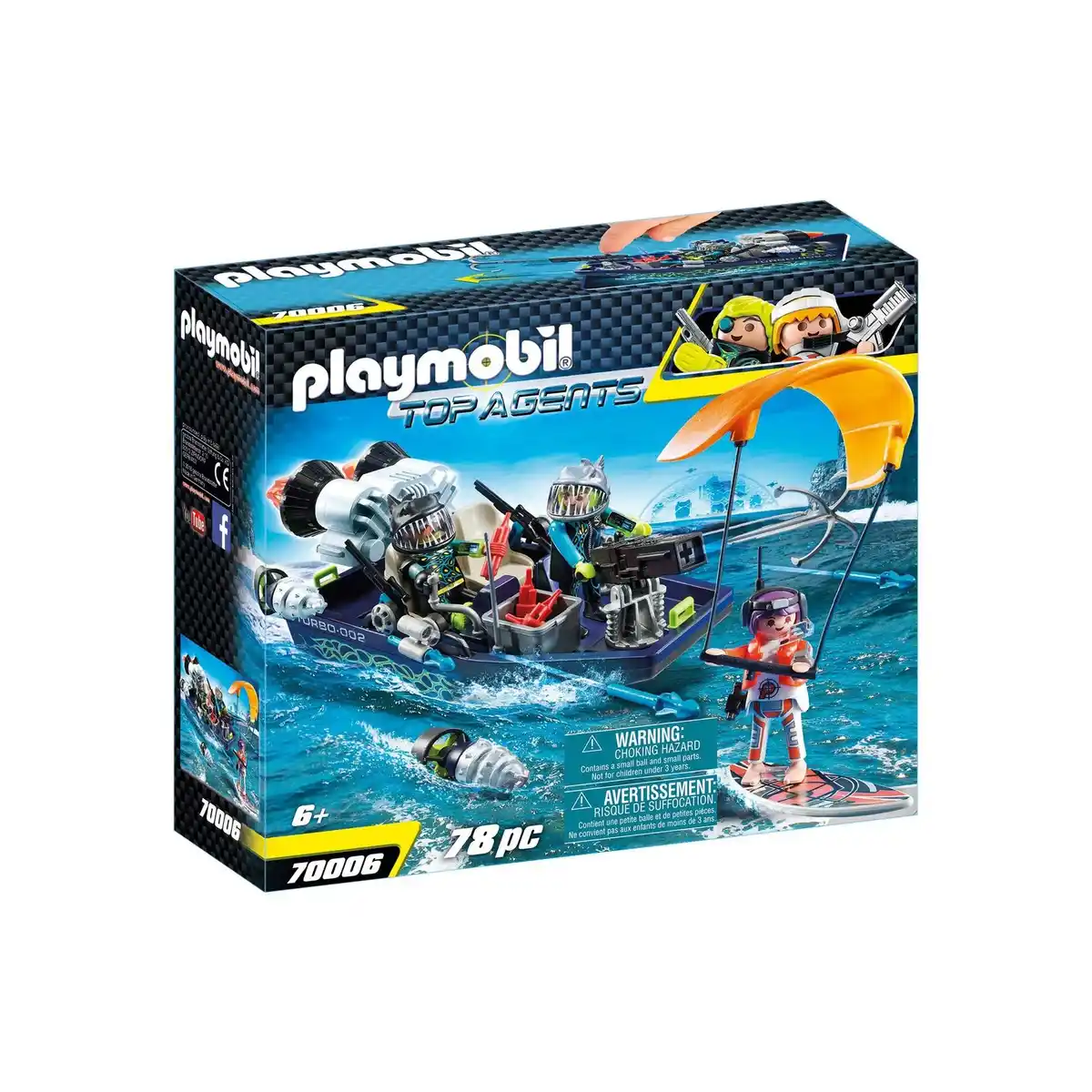 Bild 1 von PLAYMOBIL® 70006 - Top Agents - Team S.H.A.R.K. Harpoon Craft