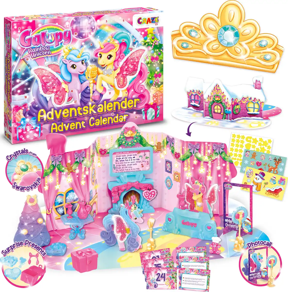 Bild 4 von CRAZE Galupy Rainbow Unicorn Adventskalender 2024