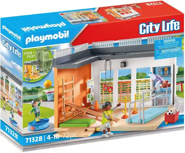 Bild 1 von Playmobil® Konstruktions-Spielset Anbau Turnhalle (71328), City Life, (72 St), Made in Germany