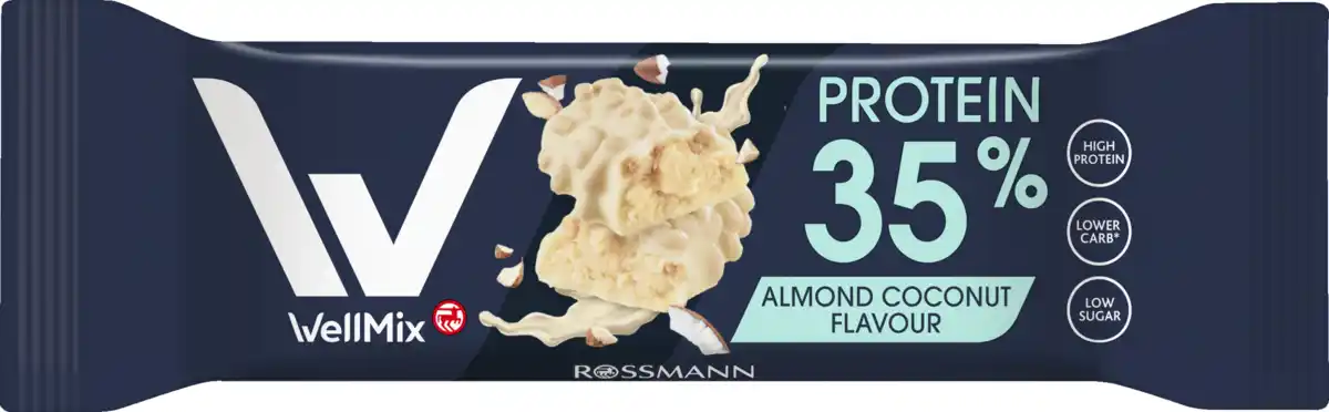 Bild 1 von WellMix Proteinriegel Almond Coconut Flavour, 45 g