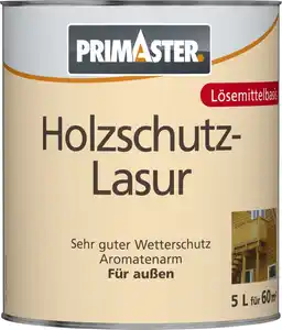 Primaster Holzschutzlasur lösemittelhaltig farblos 5 l