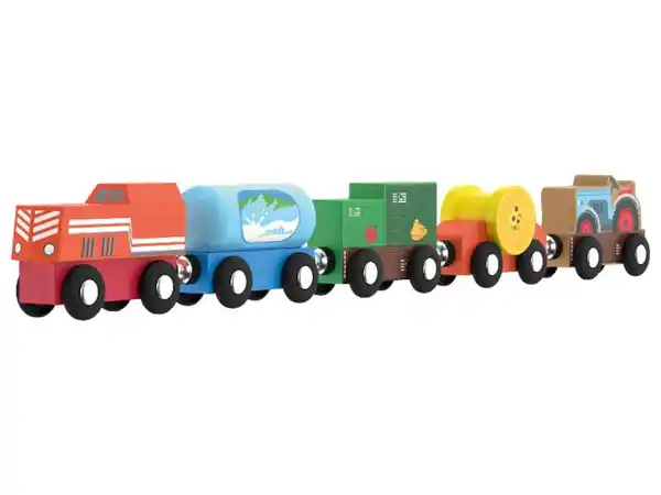 Bild 3 von Playtive Bauernhofzug \ Passagierzug \ Kinderzug \ Güterzug, 5-teilig