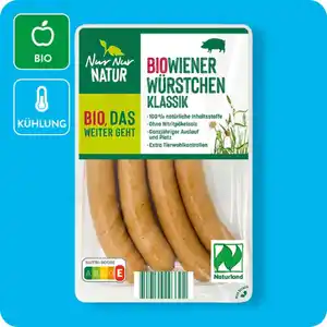 NUR NUR NATUR Bio-Wiener Würstchen, Naturland-zertifiziert