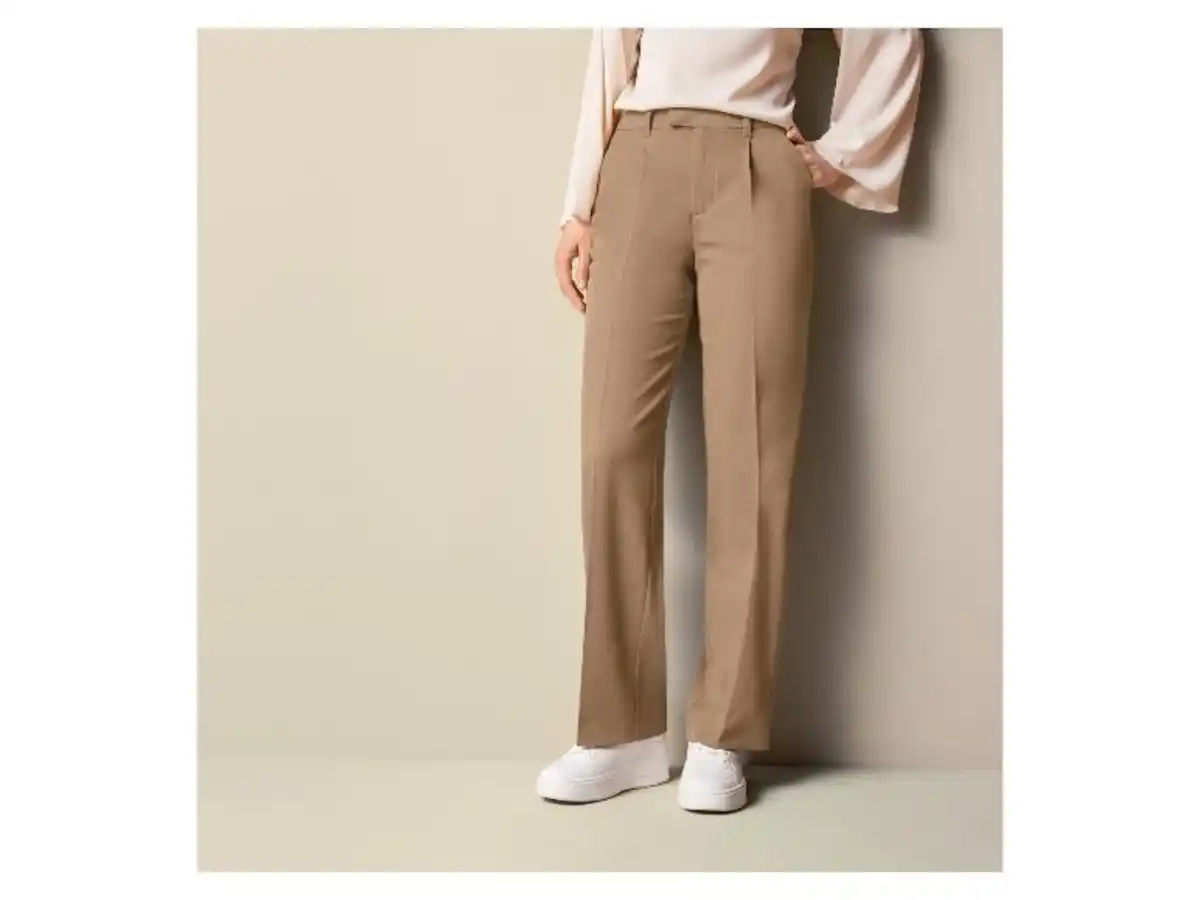 Bild 3 von esmara® Damen Hose, weites Bein mit Bügelfalte