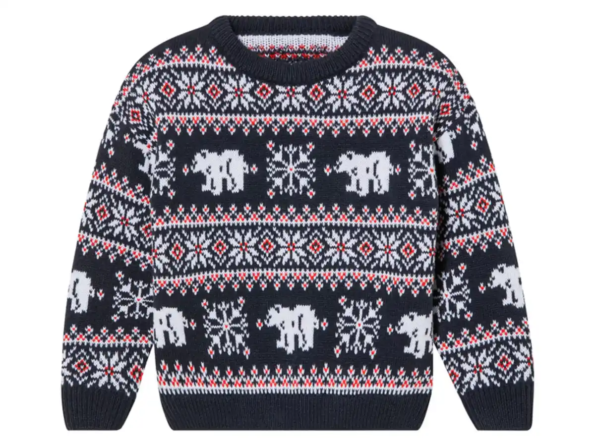 Bild 4 von lupilu® Kinder-Strickpullover, mit Ärmelsaum und Taillenbund