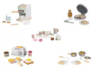 Playtive Kaffeemaschine-Set \ Tee-Set \ Waffeleisen-Set \ Pop-Up-Toaster-Set \ Küchen-Set