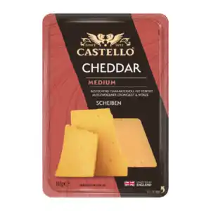 CASTELLO Cheddar medium 140g