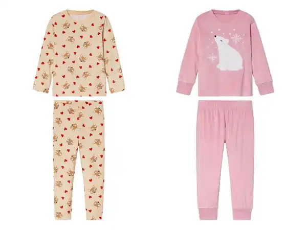 Bild 1 von lupilu® Kleinkinder Plüschpyjama, optimale Passform