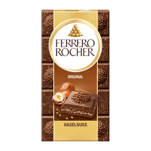 Bild 1 von FERRERO Rocher Tafelschokolade 90g