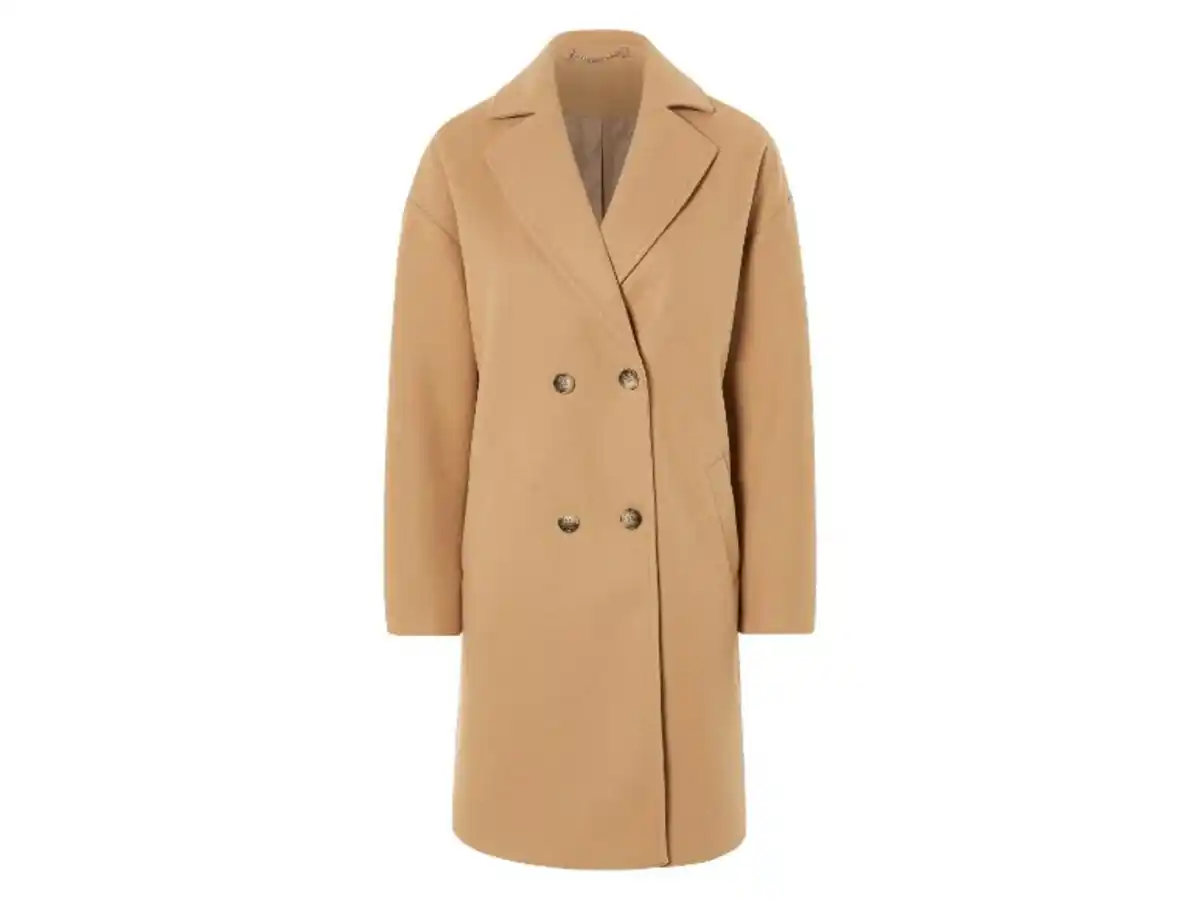 Bild 2 von esmara® Damen Mantel in Wolloptik, mit Reverskragen