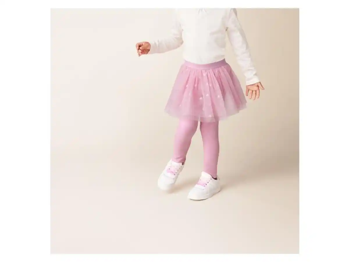 Bild 3 von lupilu® Kinder Tüllrock mit Leggings und Metallic-Print