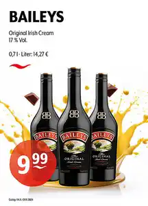 BAILEYS Original Irish Cream 17 % Vol.