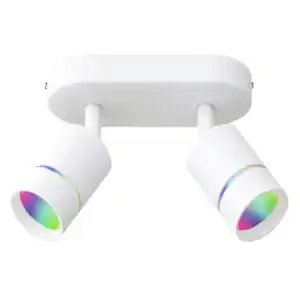 Smarter LED-Deckenstrahler Nalo white+color, 2er-Spot