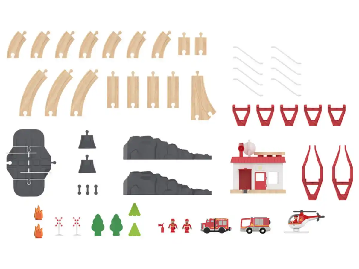 Bild 3 von Playtive Eisenbahn-Set Feuerwehr \ Eisenbahn-Set Bauernhof