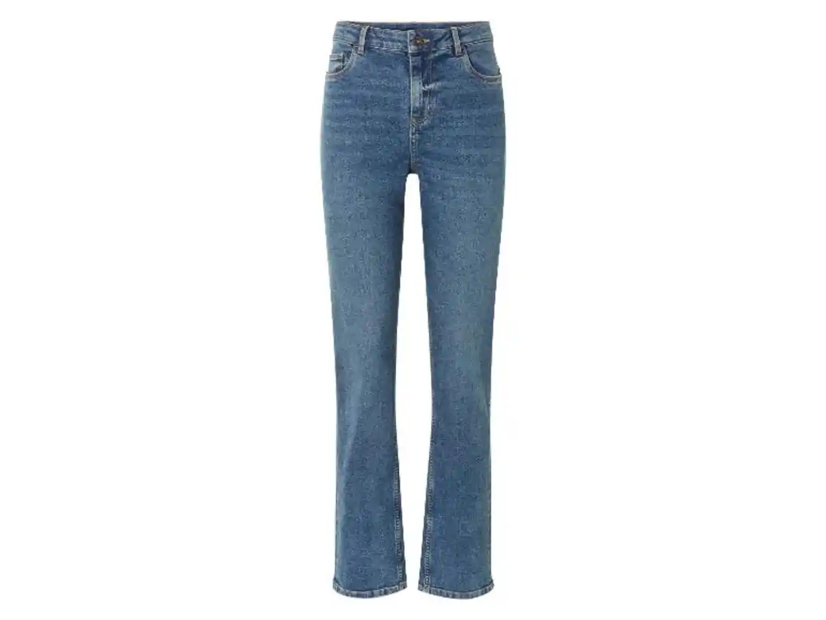 Bild 2 von esmara® Damen Jeans, Straight Fit, mit hoher Leibhöhe