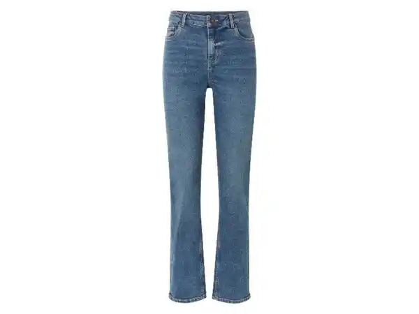 Bild 2 von esmara® Damen Jeans, Straight Fit, mit hoher Leibhöhe