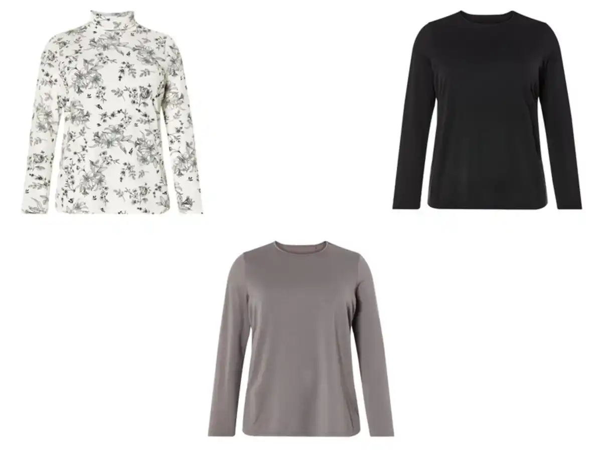 Bild 1 von esmara® Damen Thermo-Langarmshirt, aus recyceltem, Material