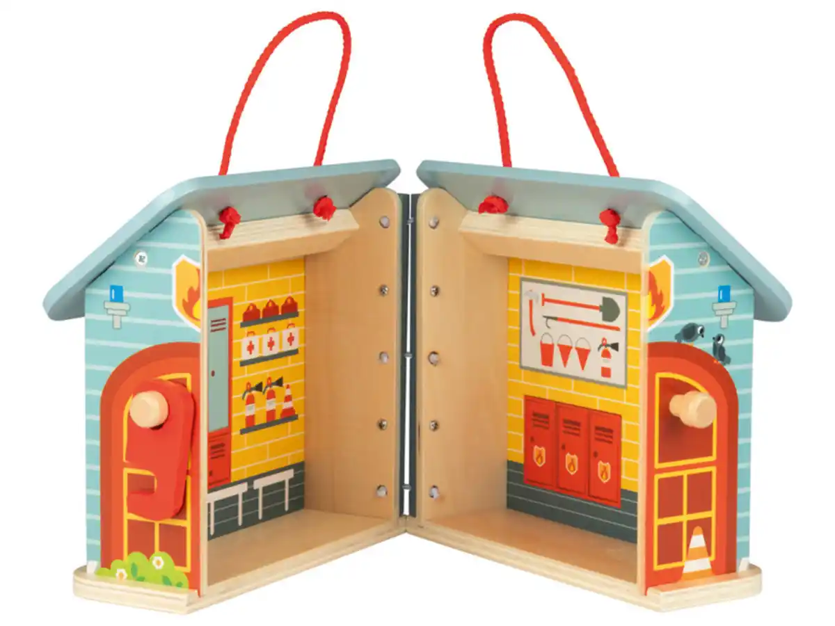 Bild 3 von Playtive Tragbares Puppenhaus, aus Holz, mit Zubehör