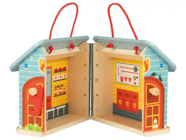 Bild 3 von Playtive Tragbares Puppenhaus, aus Holz, mit Zubehör