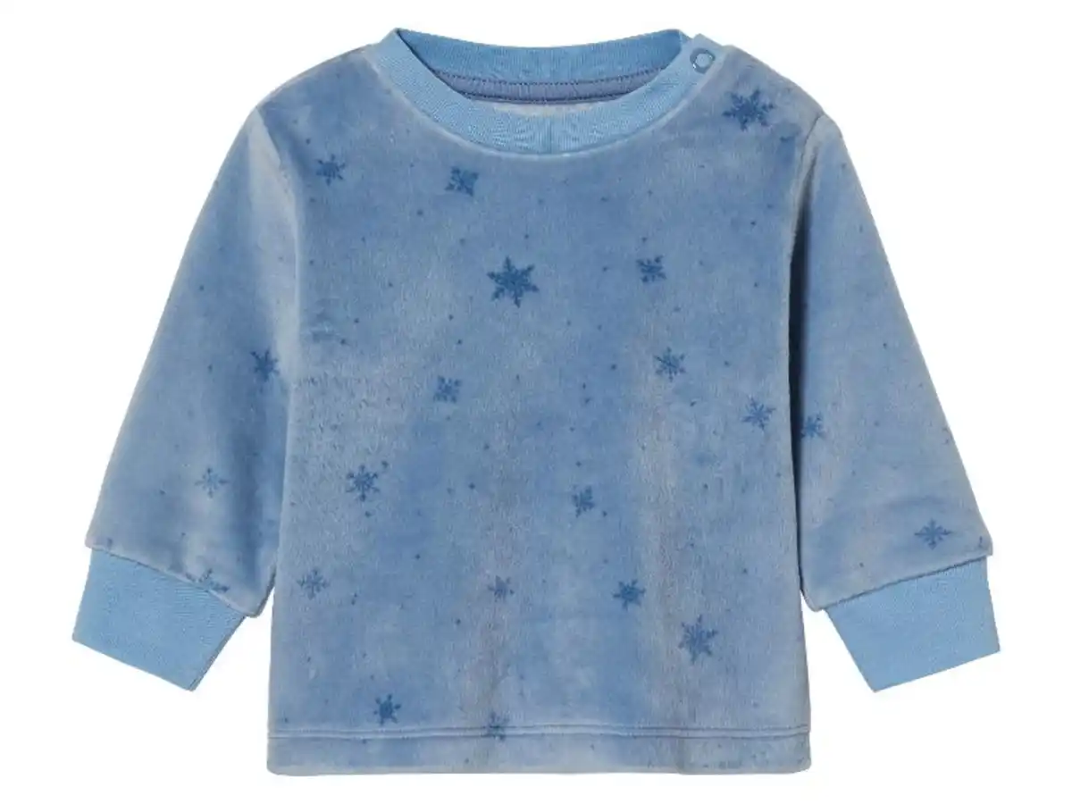 Bild 3 von lupilu® Baby Velours-Pyjama, aus recyceltem Material