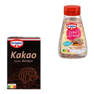 DR. OETKER Kakao zum Backen / Zuckerstreusel