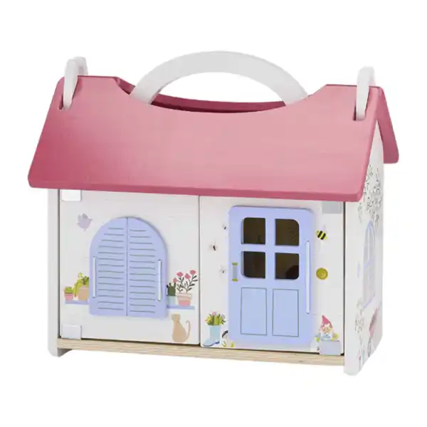 Bild 2 von PLAYLAND Holz-Puppenhaus