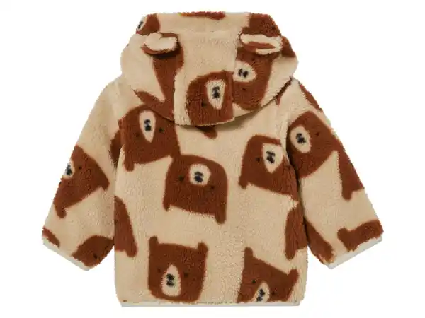 Bild 3 von lupilu® Baby Teddyfleecejacke mit Kapuze