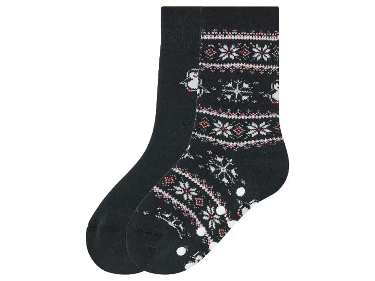 Bild 2 von lupilu® Kleinkinder Thermosocken, 2 Paar, mit Silikonnoppen