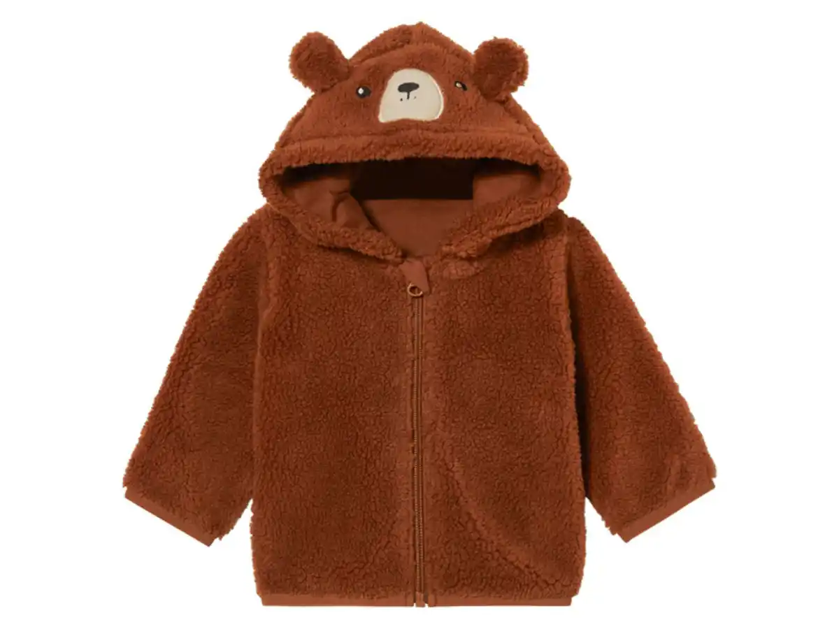 Bild 4 von lupilu® Baby Teddyfleecejacke mit Kapuze